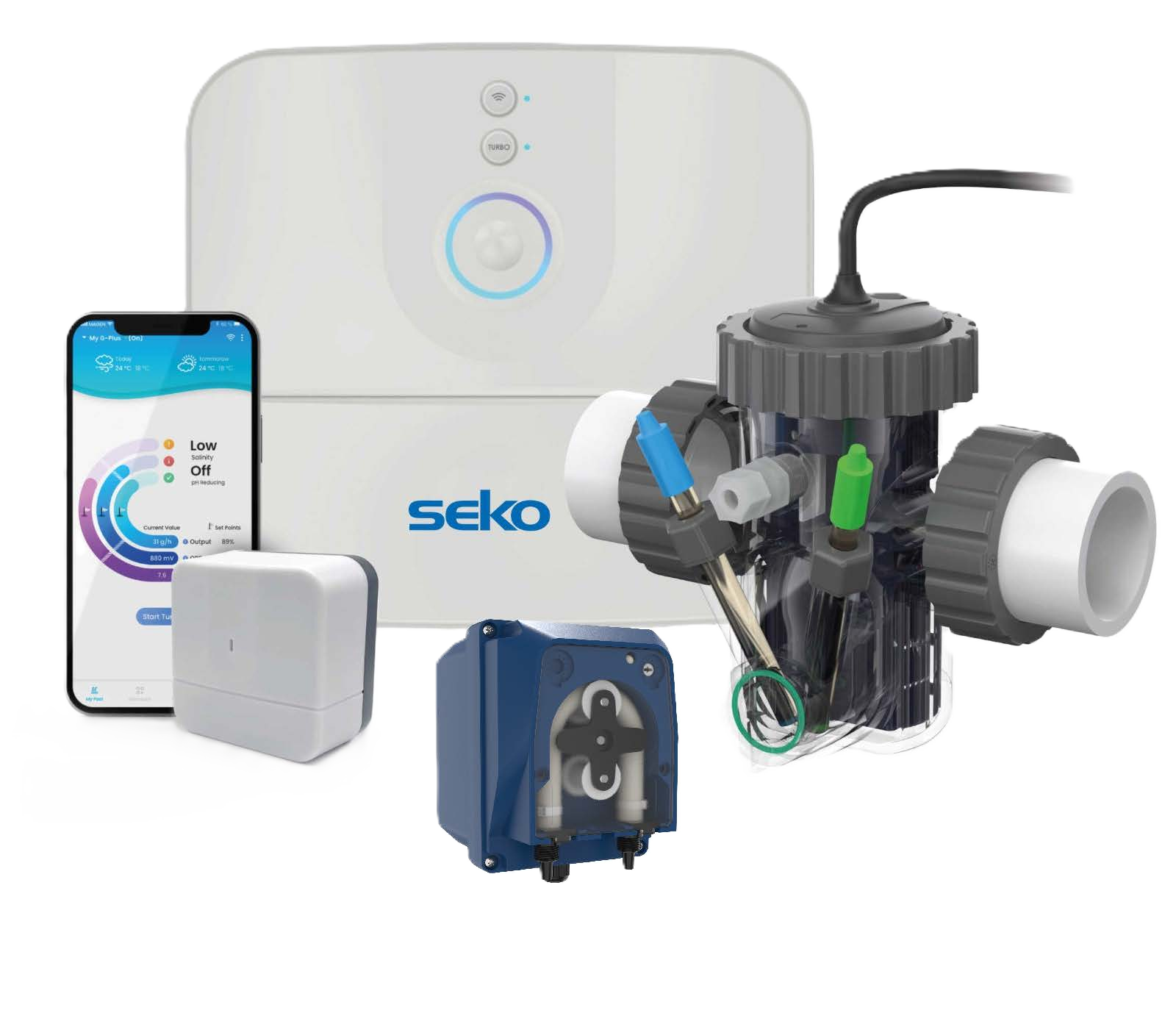 SEKO WiFi Kontrollü Tuz Klor Jeneratörü G12-G18-G40-G60 Serisi